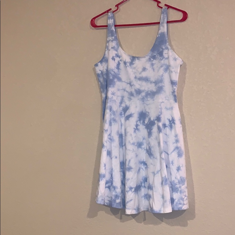Blue Tie Dye Dress